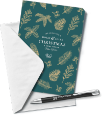 Greeting Card with Mood Softfeel GRS Recycled Ballpen