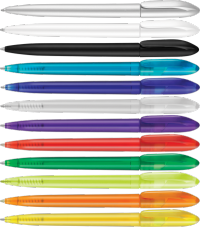 Supersaver Twist Frost Ballpen Blue Ink - Reduced To Clear
